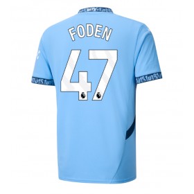 Manchester City Phil Foden #47 Hjemme skjorte 2024-25 Kortermet